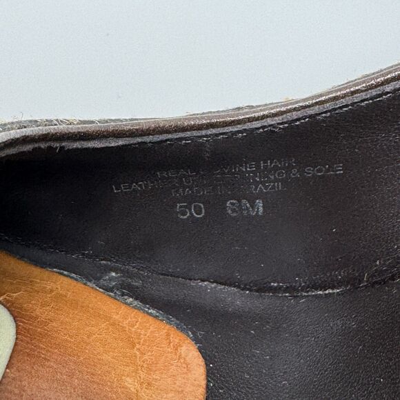 TORY BURCH Leopard Bovine Hair Cheetah Wood Block Heels Pumps Size 8 M - Picture 5 of 12